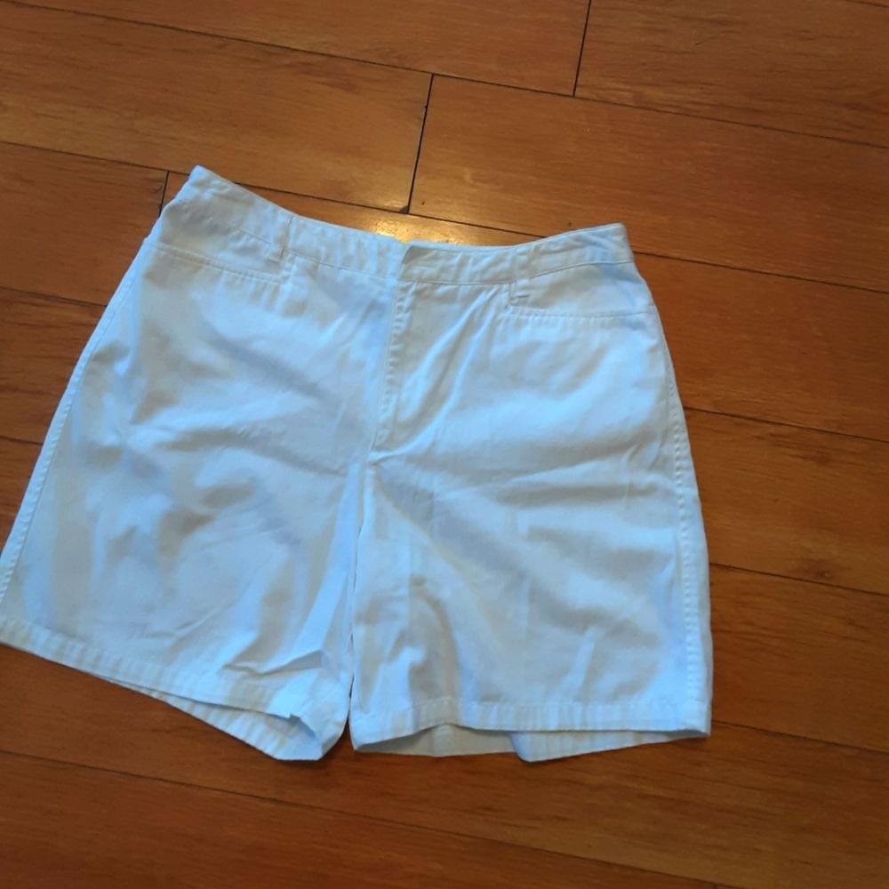 Rafaella White Mom Shorts